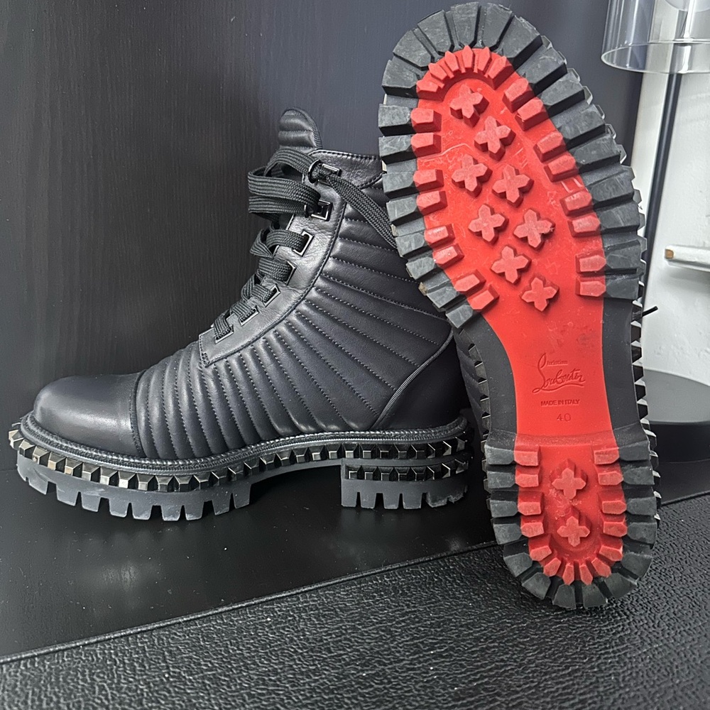 100% Authentic Louboutin Combat Boots
